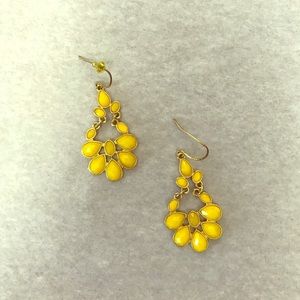 Yellow cute earrings